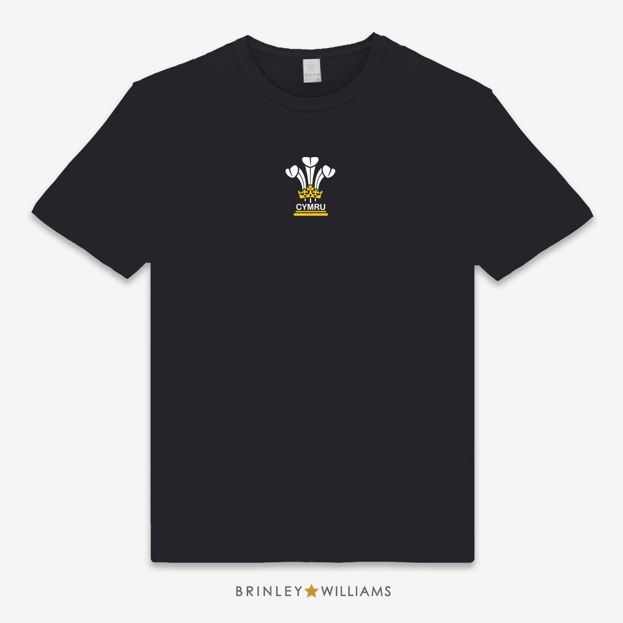 3 Feathers Unisex Classic Welsh T-shirt - Black