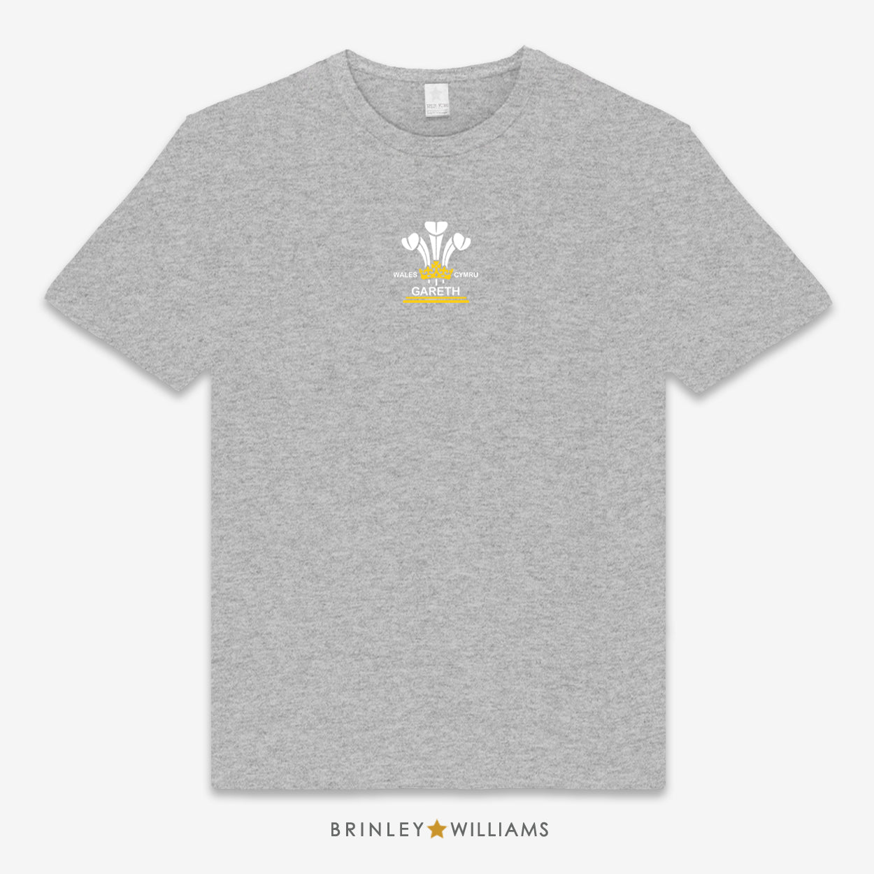 6 Feathers Personalised Unisex Classic T-shirt - Heather Grey