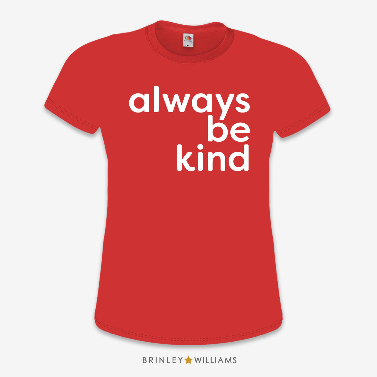 Always be Kind Slim Fit T-shirt - Fire Red