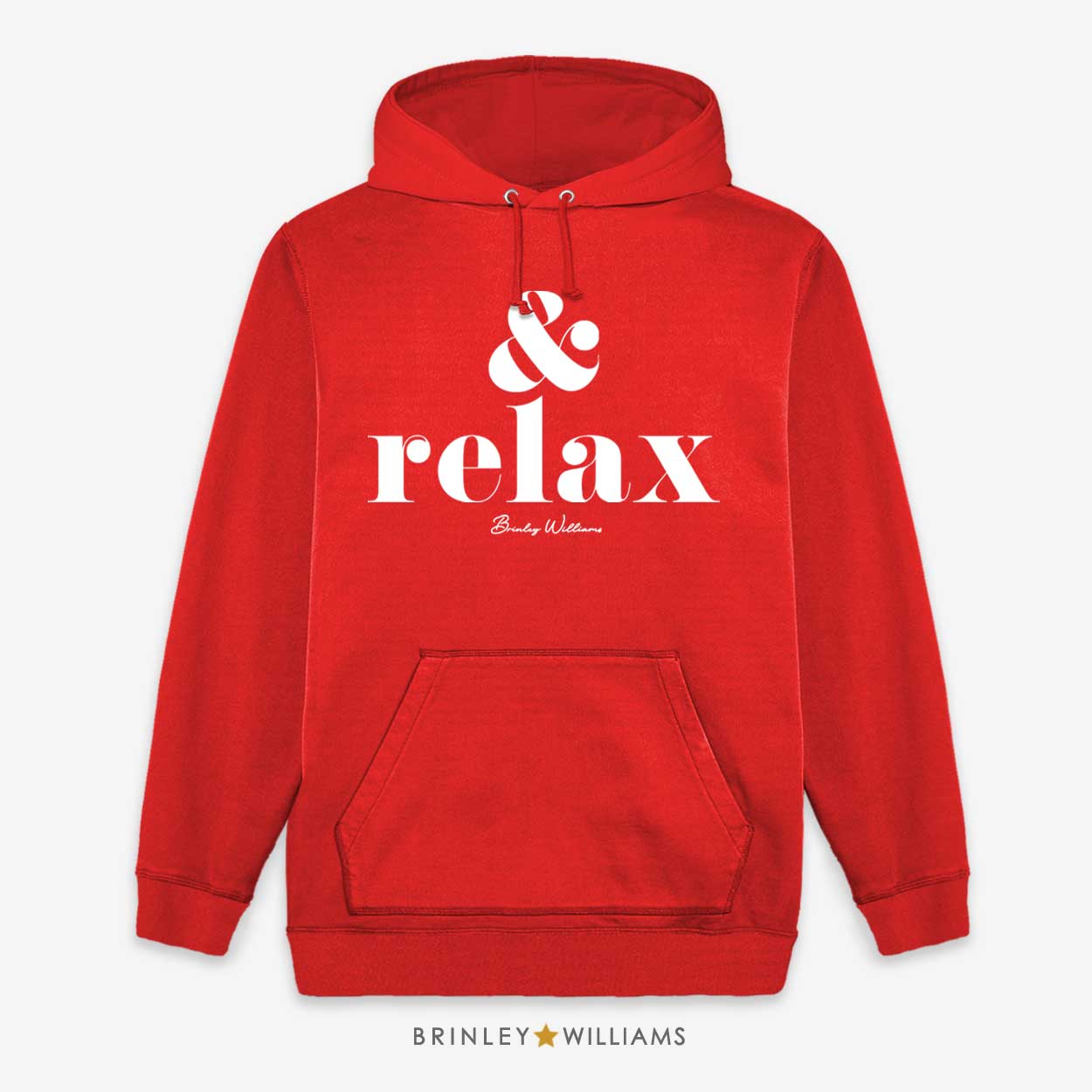 & Relax Unisex Yoga Hoodie- Fire Red