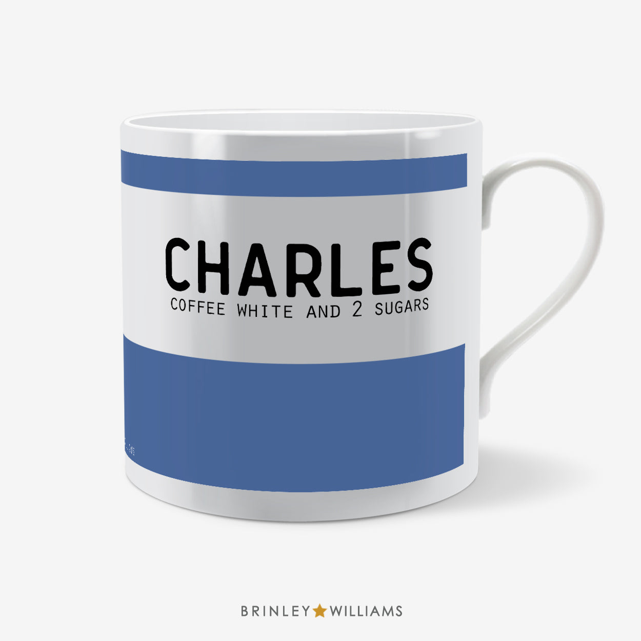 Banner Personalised Mug - Blue