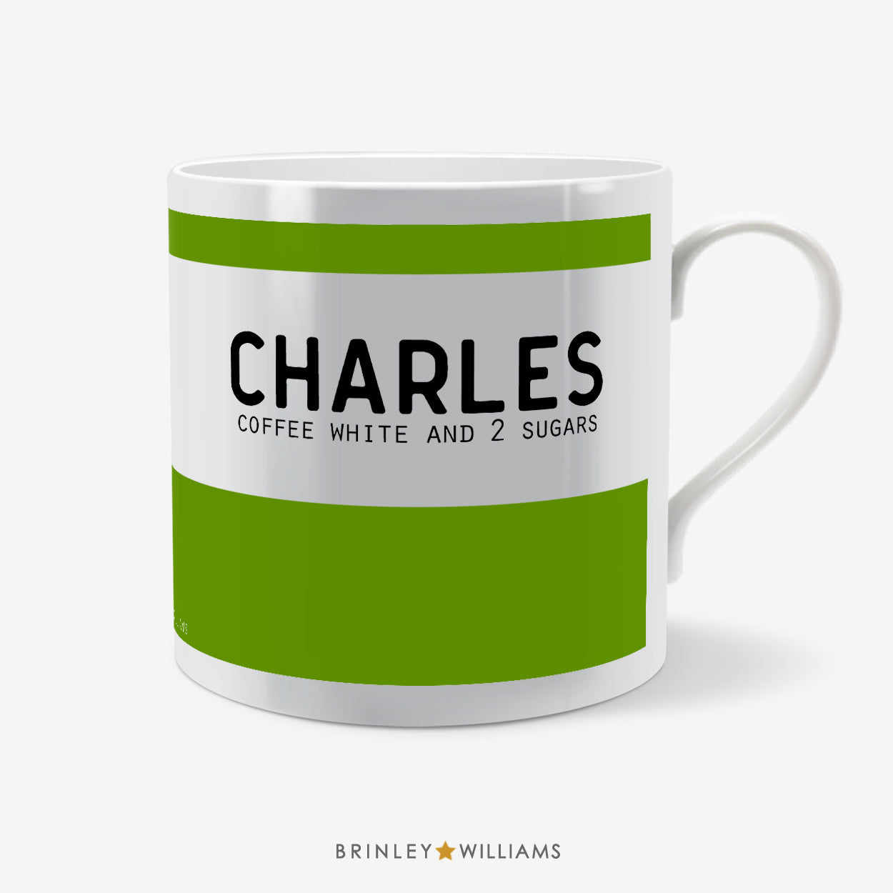Banner Personalised Mug - Green