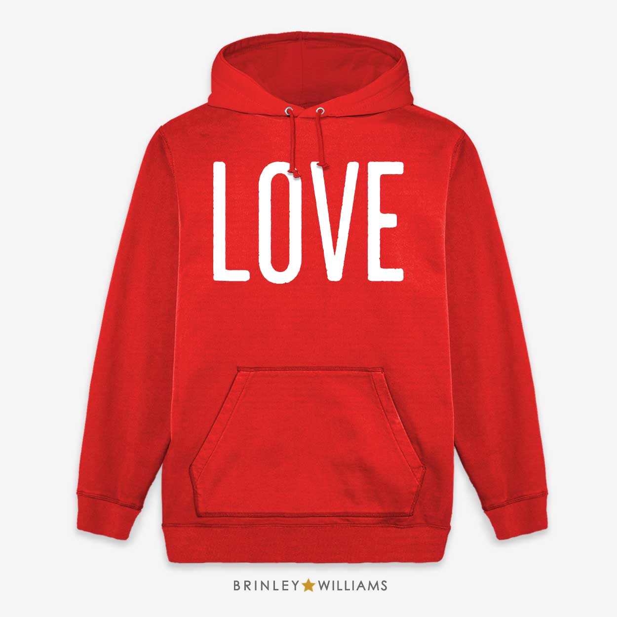 Big Love Unisex Hoodie - Fire Red