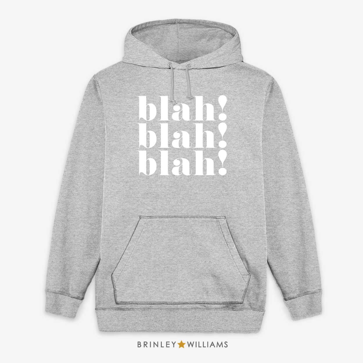 Blah blah blah Unisex Hoodie -Heather Grey