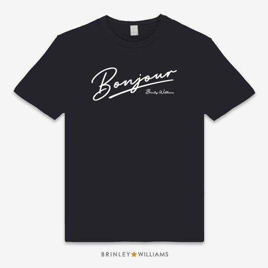 Bonjour Unisex Classic T-shirt - Black