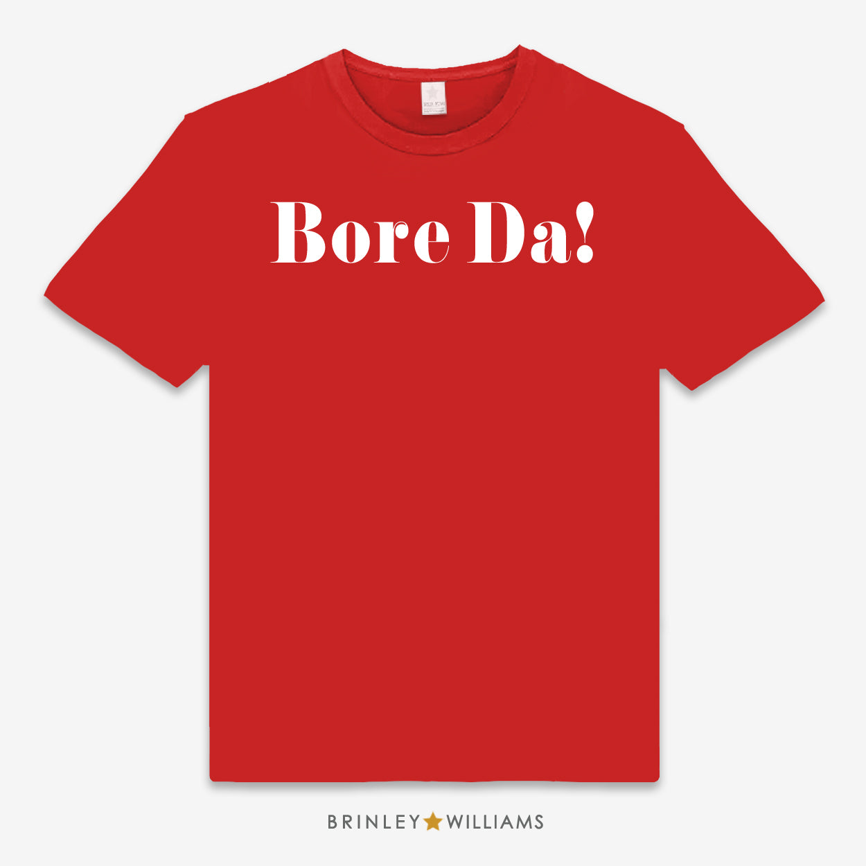 Bore Da Unisex Classic Welsh T-shirt - Red