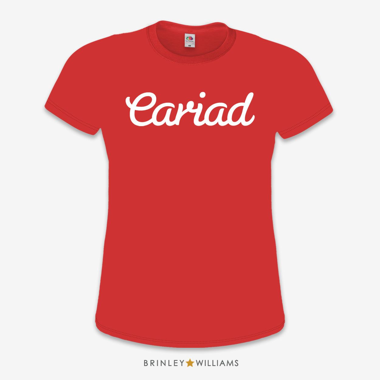Cariad Slim Fit T-shirt - Fire Red