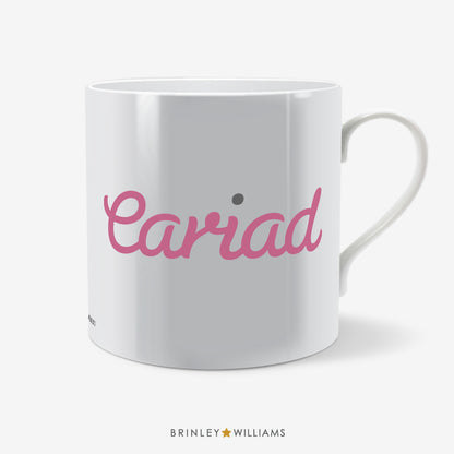 Cariad Welsh Mug - Pink