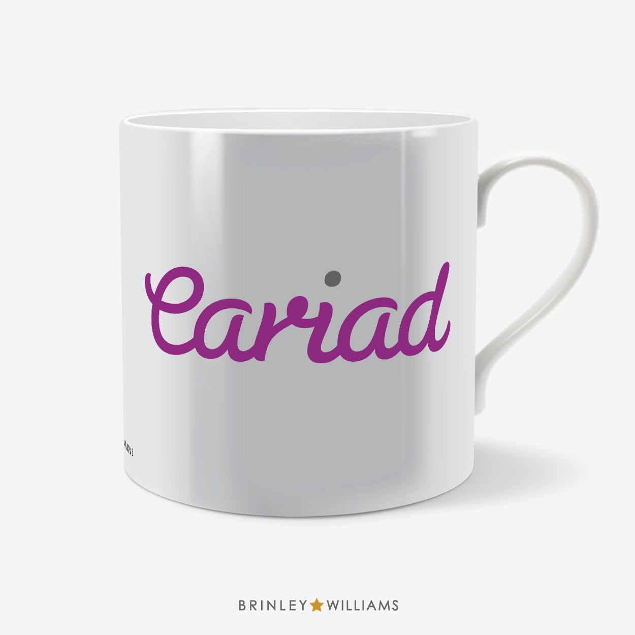 Cariad Welsh Mug - Purple