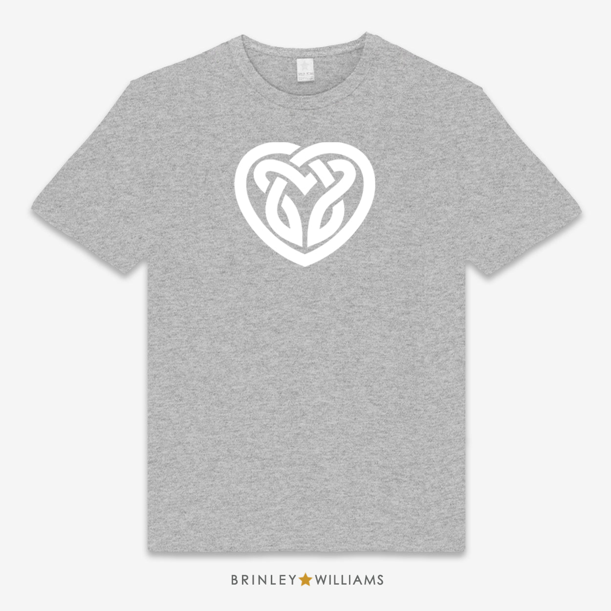 Celtic Heart Unisex Classic Welsh T-shirt - Heather Grey