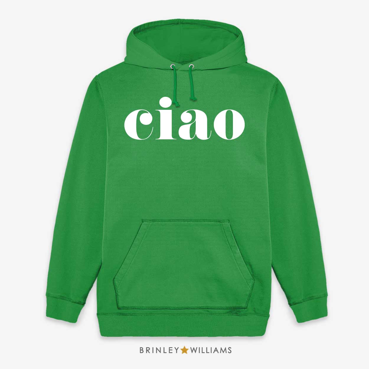 Ciao Unisex Hoodie- Kelly Green