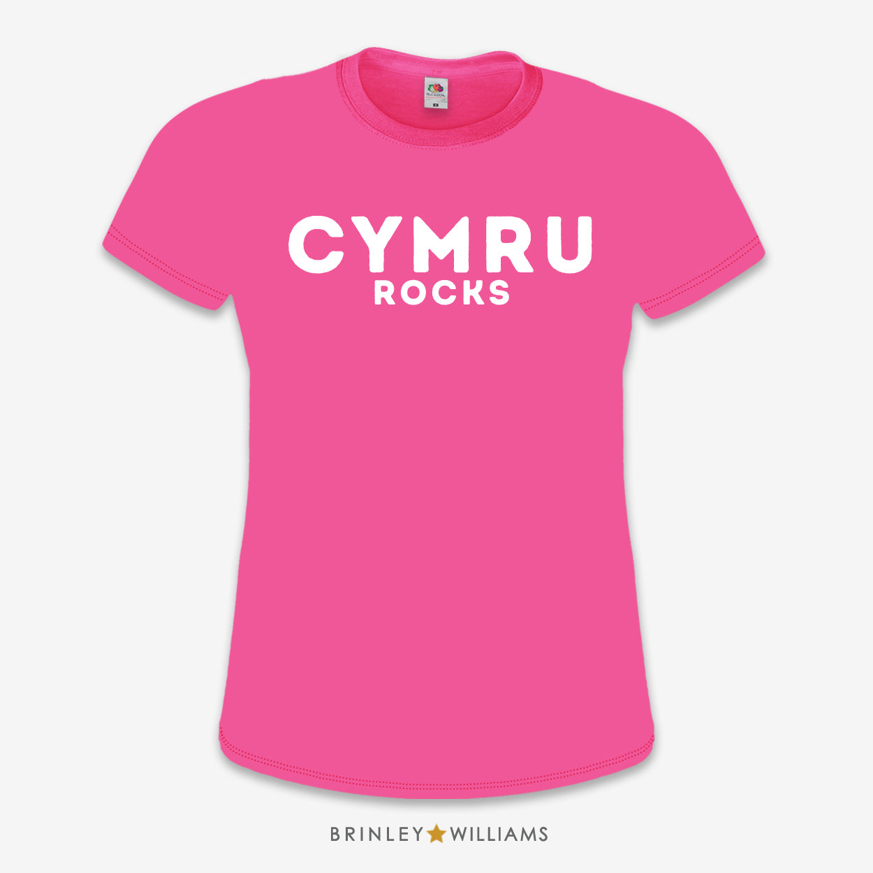 Cymru Rocks Slim Fit T-shirt - Fuchsia