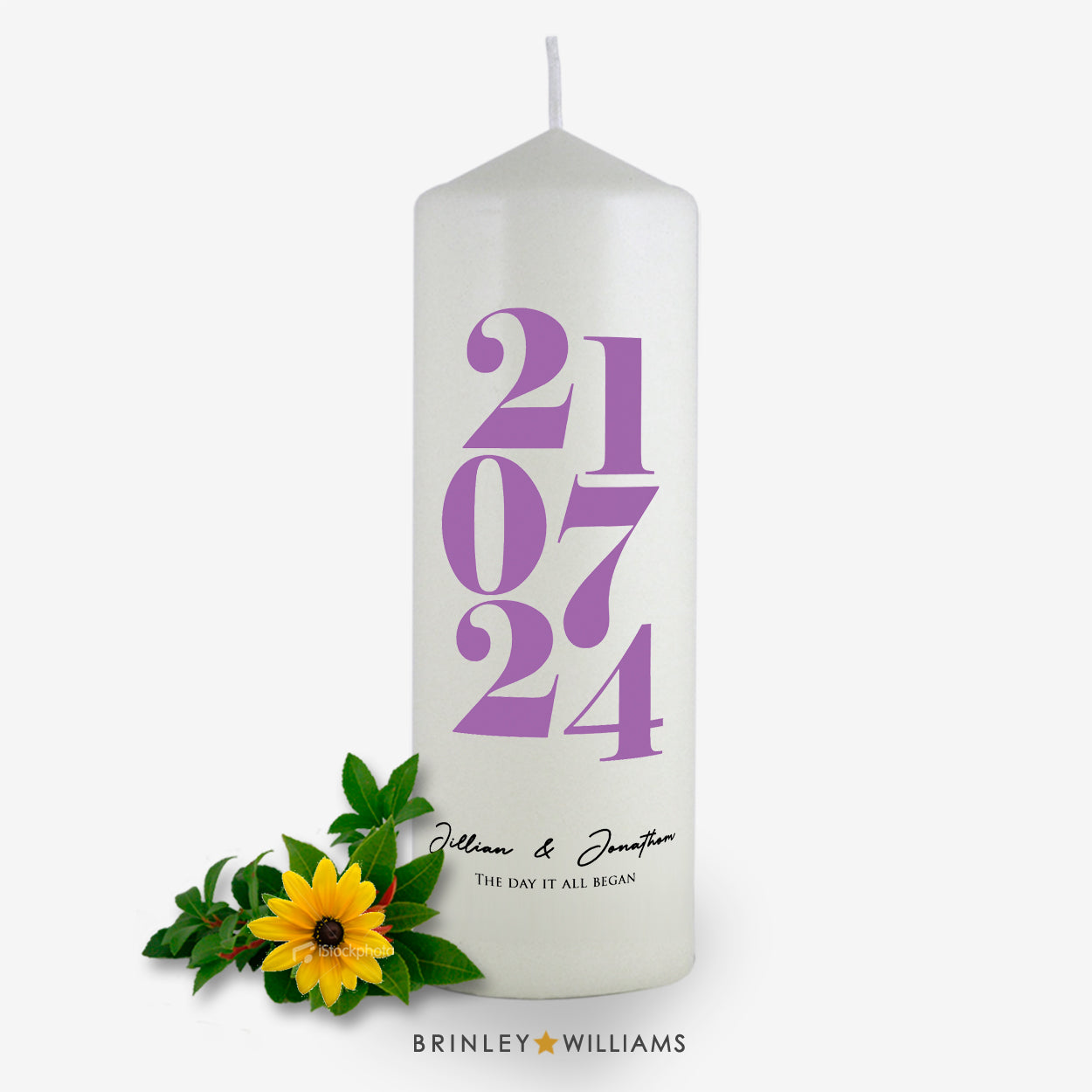 The Date Personalised Candle - Lavender