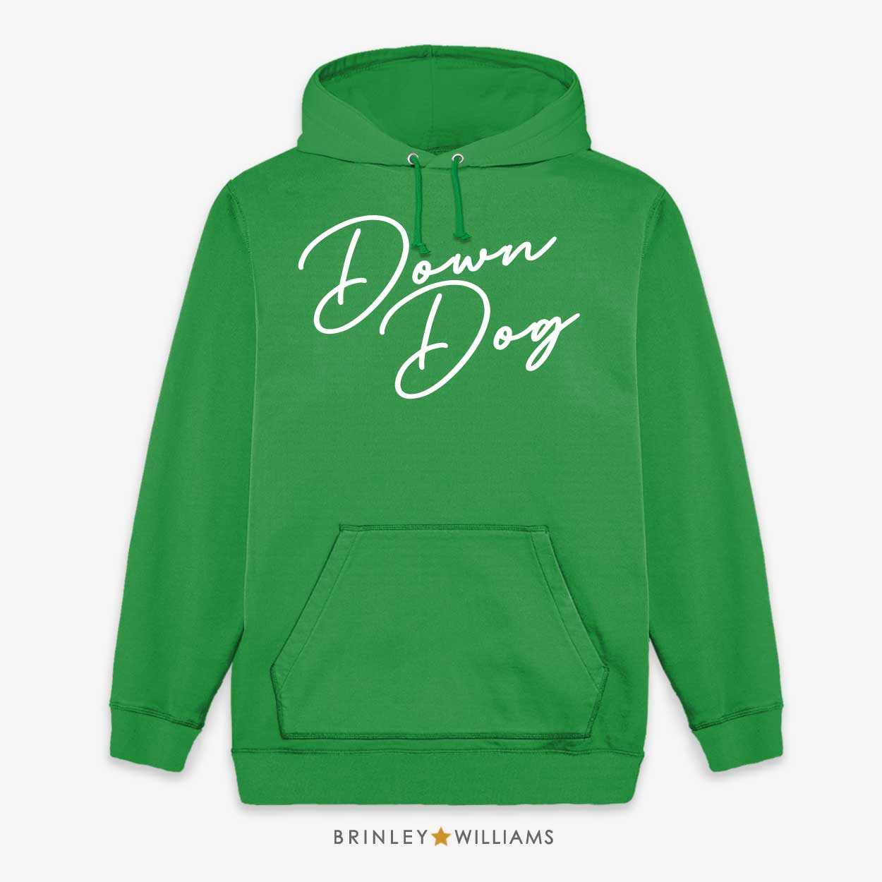 Down Dog Unisex Yoga Hoodie - Kelly Green