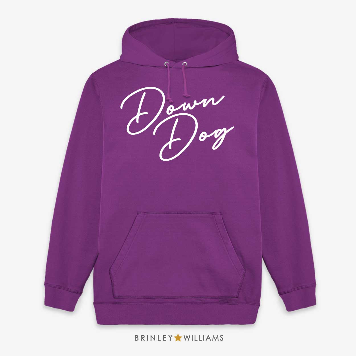 Down Dog Unisex Yoga Hoodie - Purple