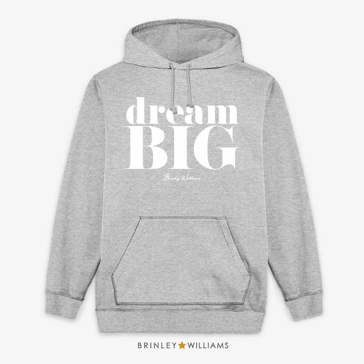 Dream Big Unisex Hoodie - Heather Grey