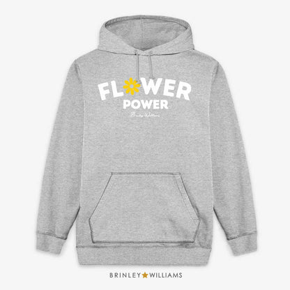 Flower Power Unisex Hoodie -  Heather Grey