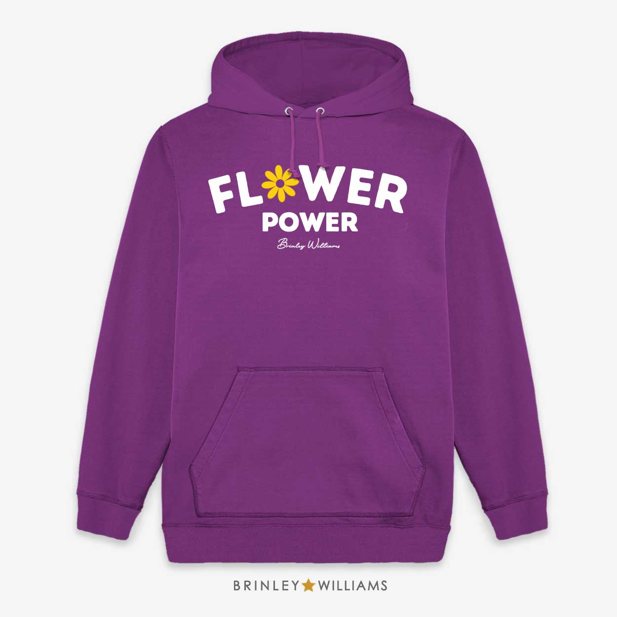 Flower Power Unisex Hoodie -  Purple