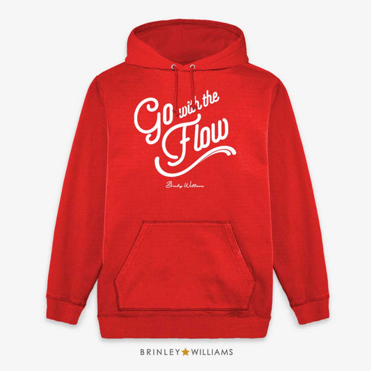 Go with the Flow Kids Unisex Hoodie - Fire red