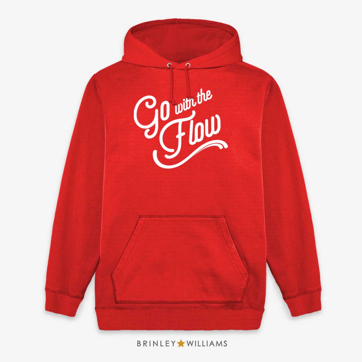 Go with the Flow Kids Unisex Hoodie - Fire red
