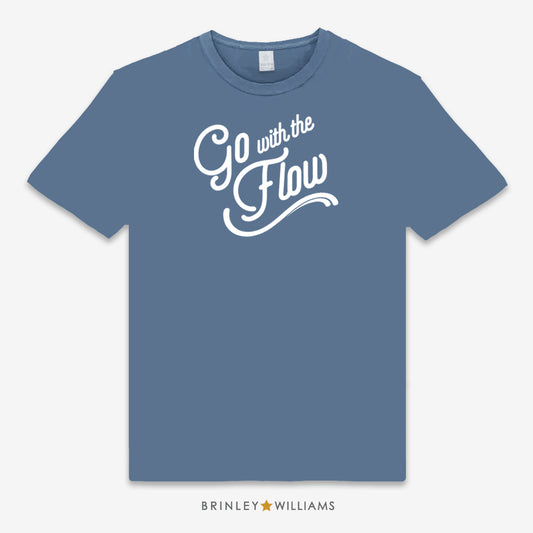 Go with the Flow Unisex Classic T-shirt - Indigo Blue