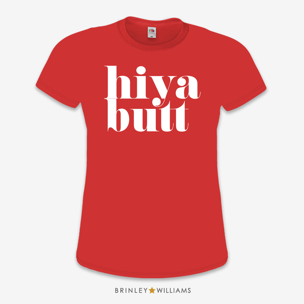 Hiya Butt Slim Fit T-shirt - Fire Red