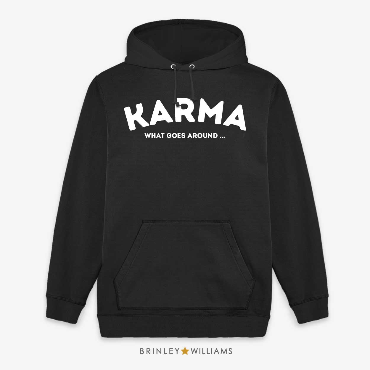 Karma Unisex Hoodie - Black