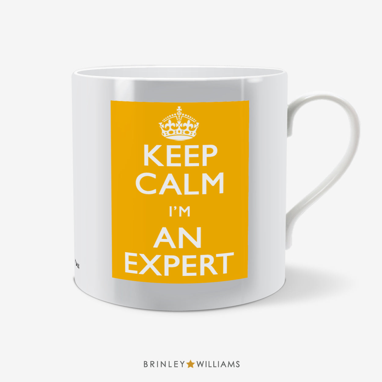 Keep Calm I'm an Expert Fun Mug - Yellow