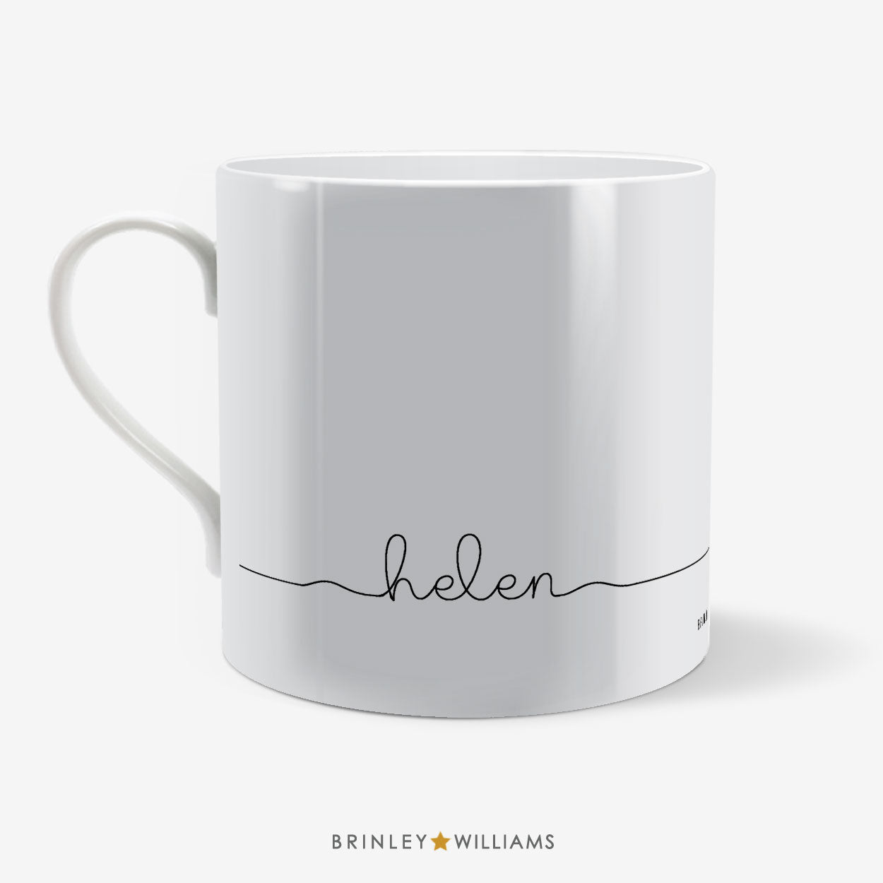 Life-on-the-Line Black Cat Personalised Mug - Back