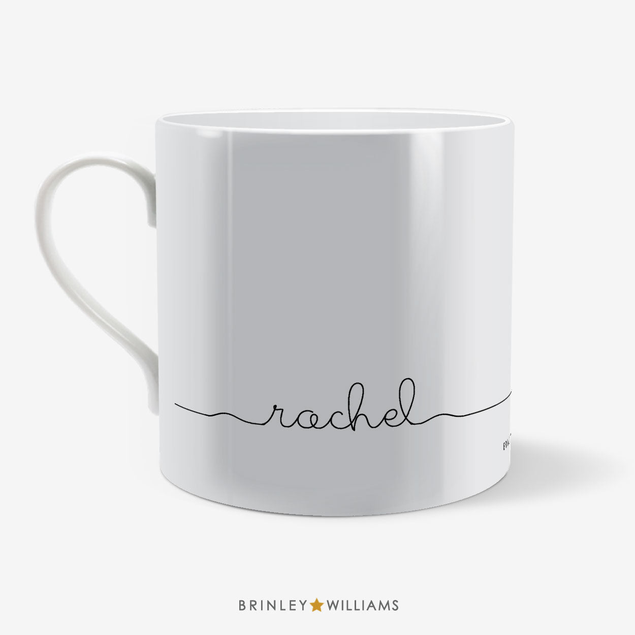Life-on-the-Line Red Heart Balloon Personalised Mug - Back