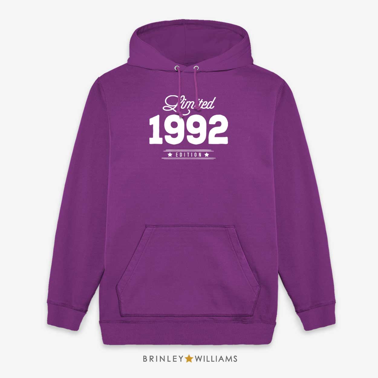 Limited Edition Year Personalised Unisex Hoodie - Purple