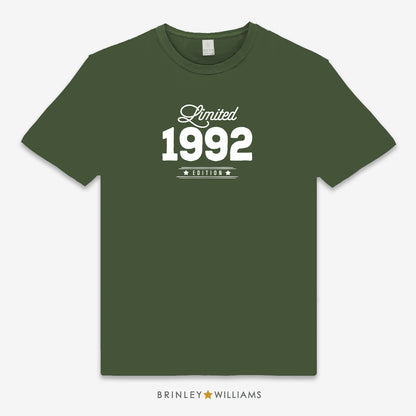 Limited Edition Personalised Year Unisex Classic T-shirt - Military Green