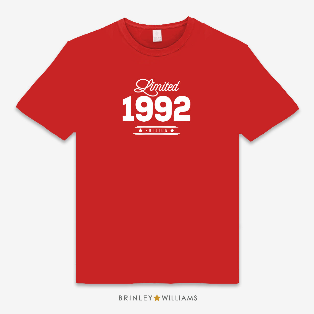 Limited Edition Personalised Year Unisex Classic T-shirt - Red
