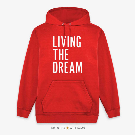 Living the Dream Unisex Hoodie - Fire Red