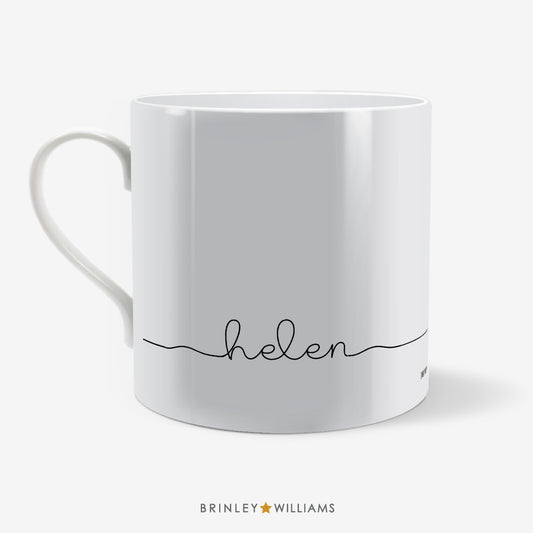 Life-on-the-Line Tulip Personalised Mug - Name