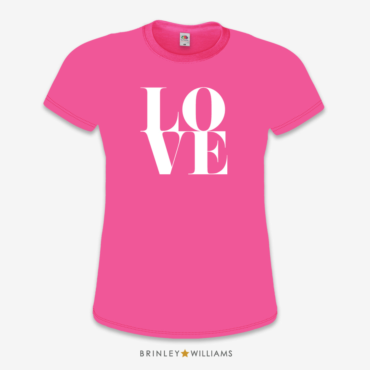 Love Cube Slim Fit T-shirt - Fuchsia