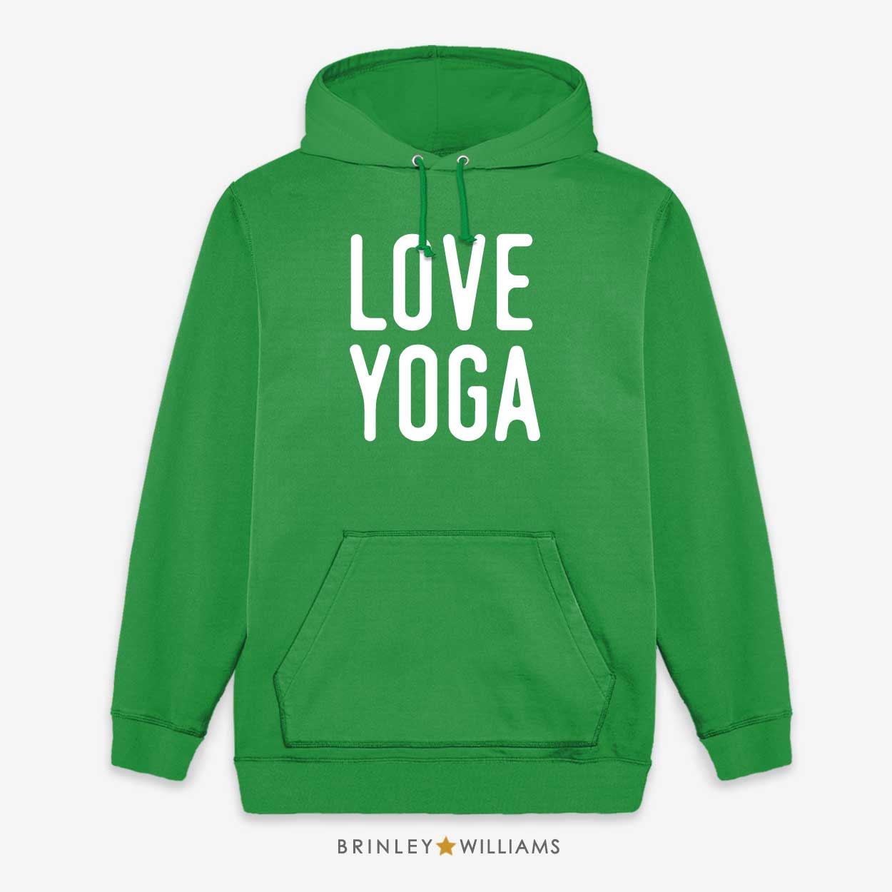 Love Yoga Unisex Yoga Hoodie - Kelly Green