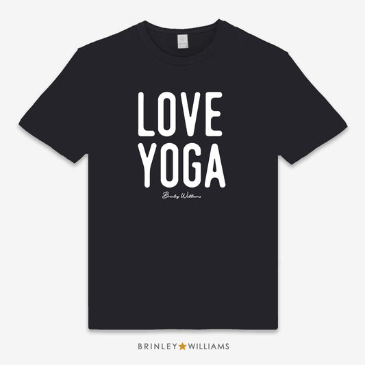 Love Yoga Unisex Classic Yoga T-shirt - Black