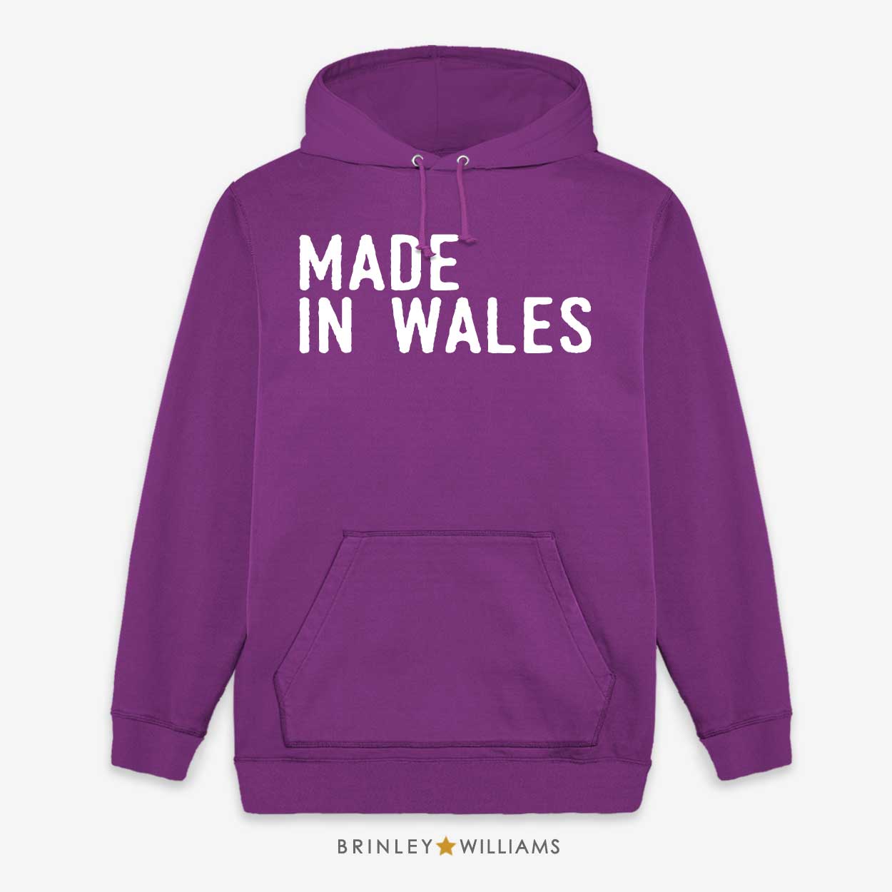 Made in Wales Unisex Welsh Hoodie - Purple