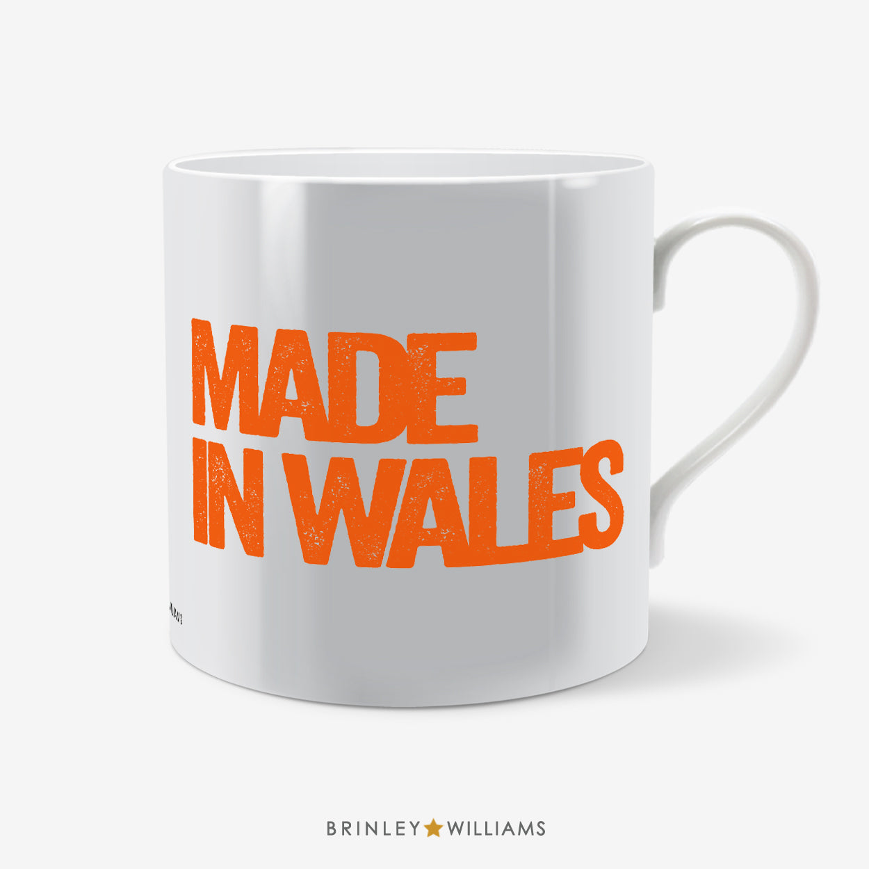 Made in Wales Welsh Mug - Orange