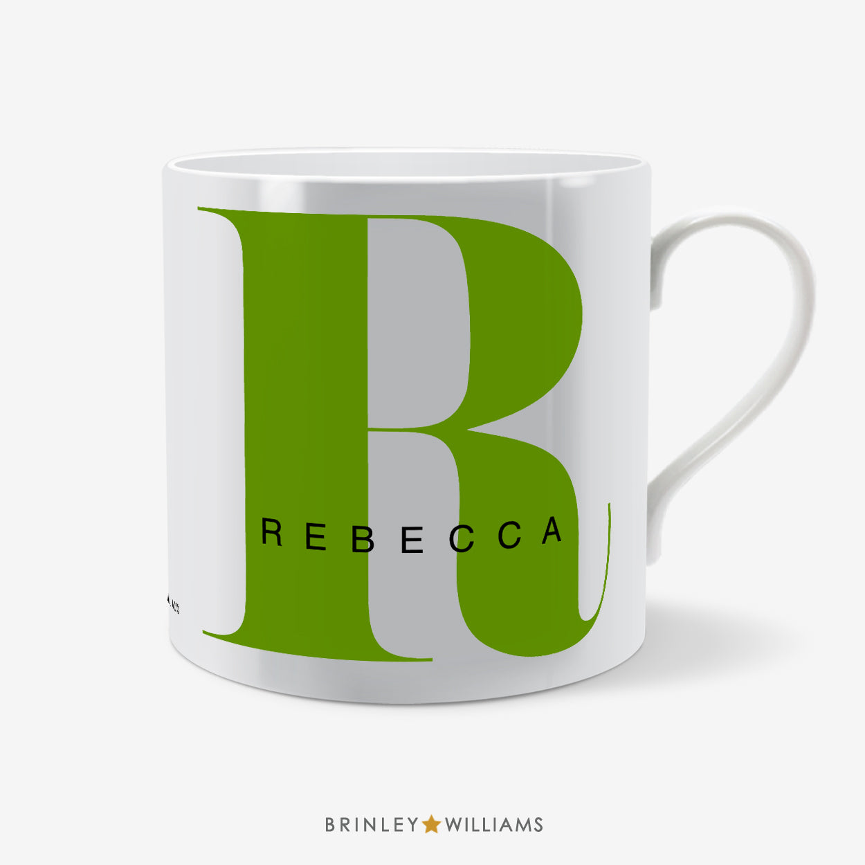 Monogram Personalised Mug - Green