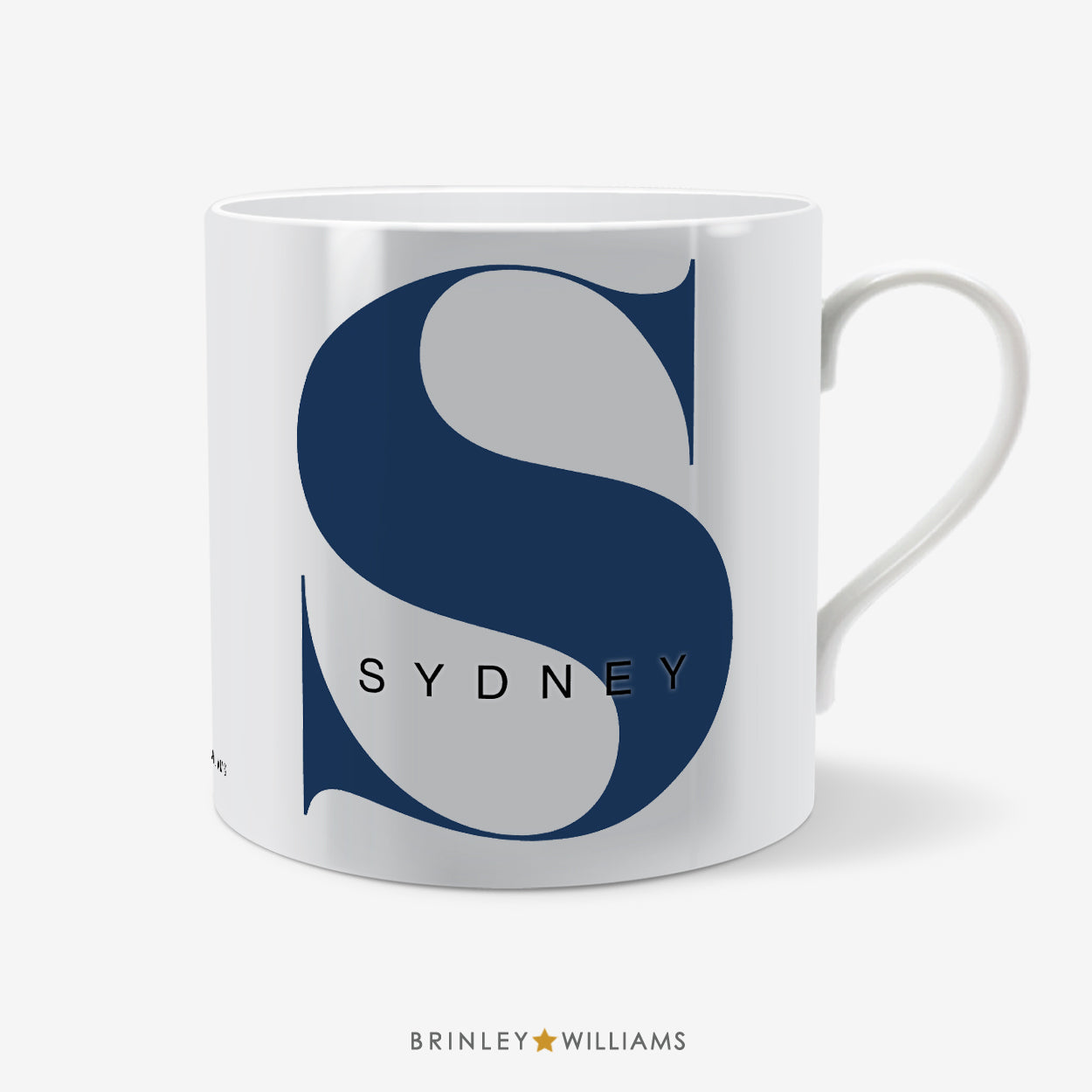 Monogram Personalised Mug - Navy