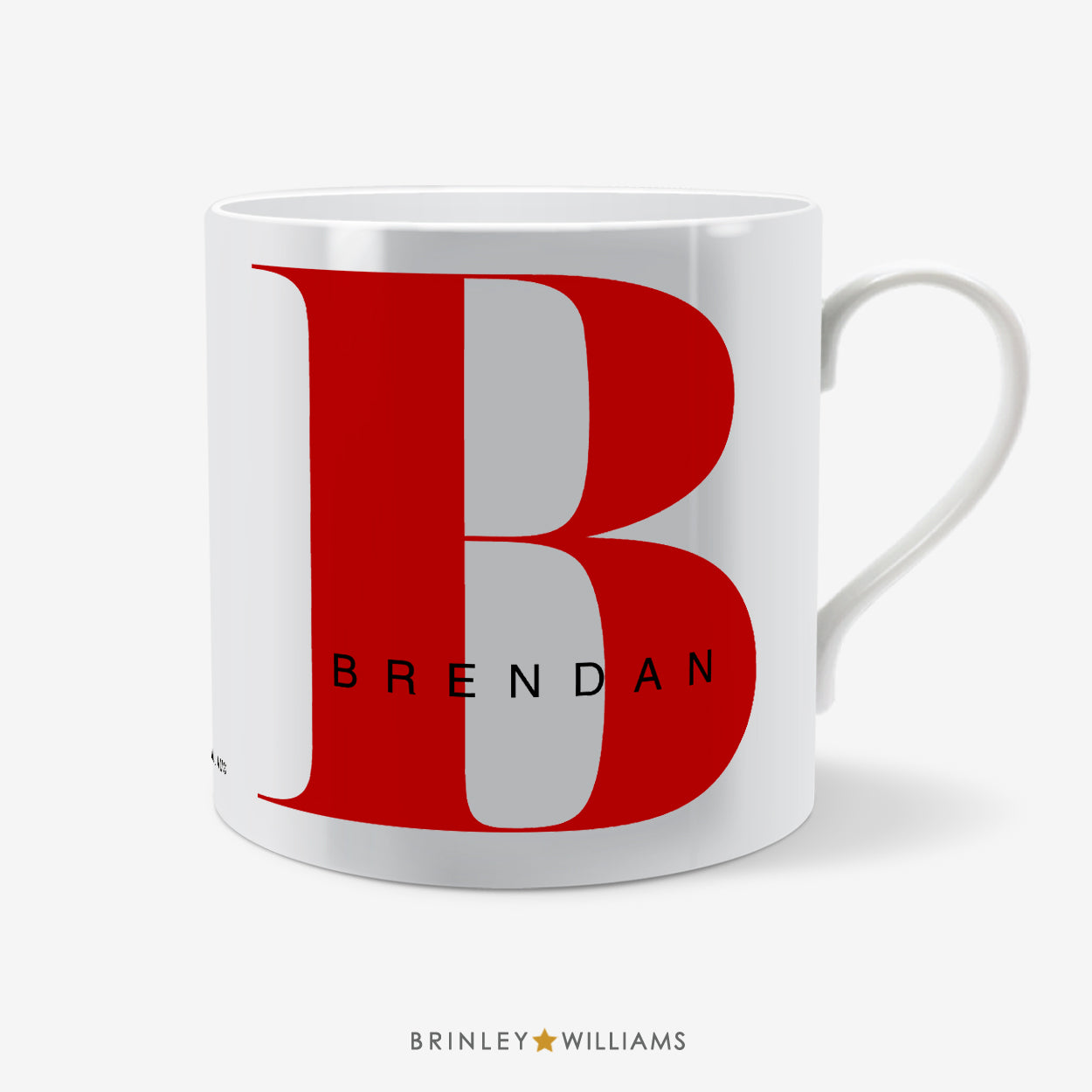 Monogram Personalised Mug - Red