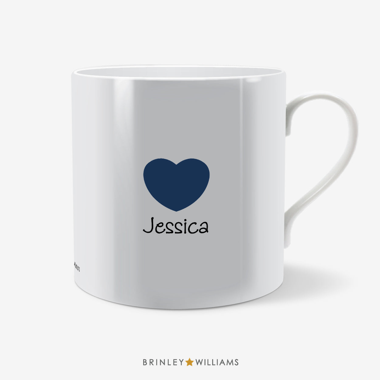My Love Personalised Mug - Navy
