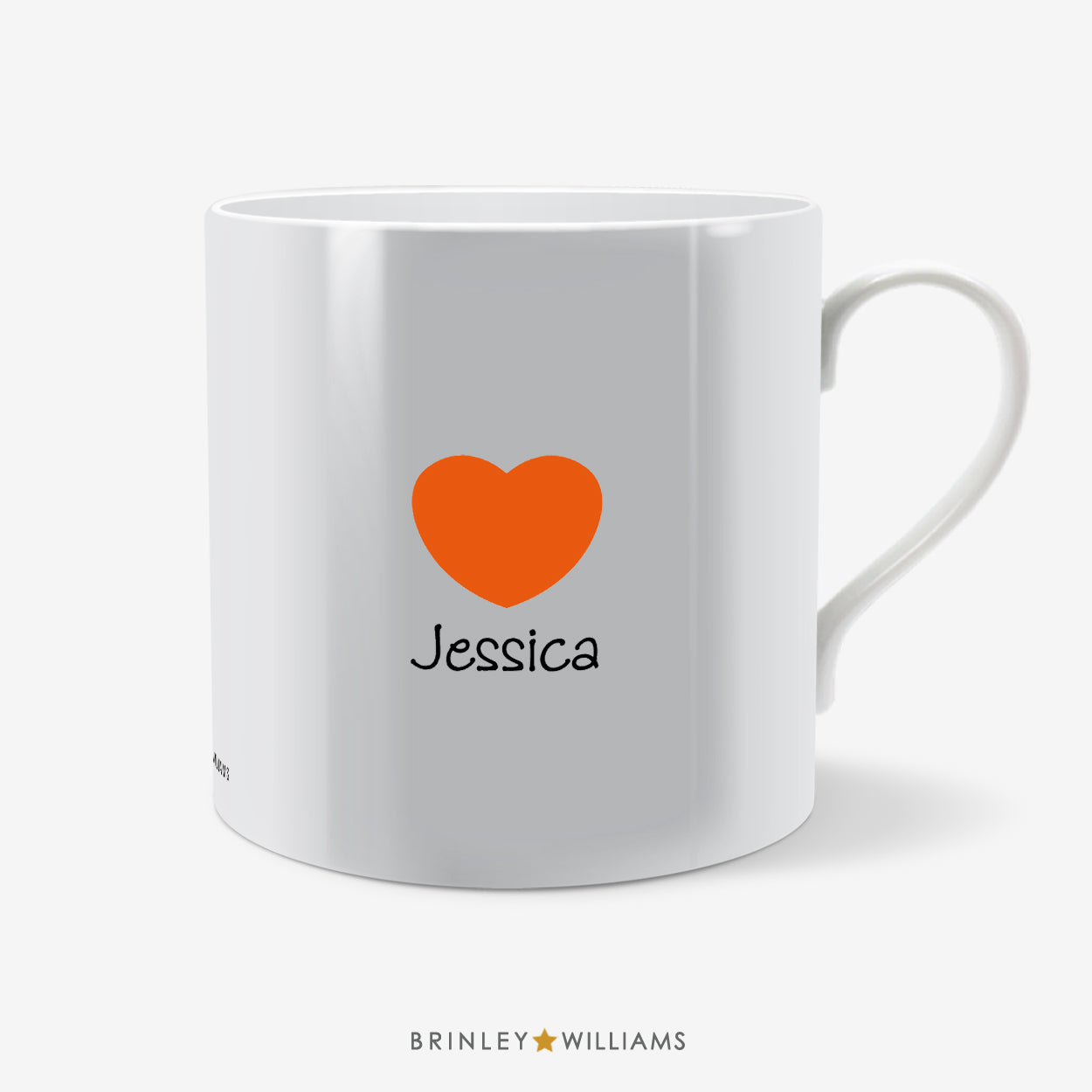 My Love Personalised Mug - Orange