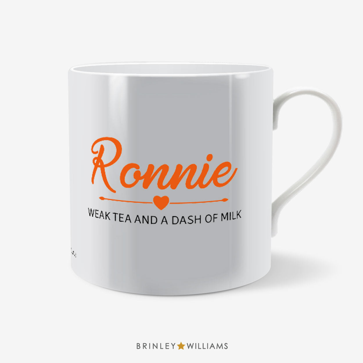Name Drinks Personalised Mug - Orange