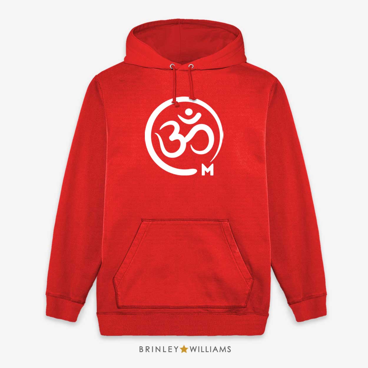 Om Symbol Unisex Yoga Hoodie - Fire red