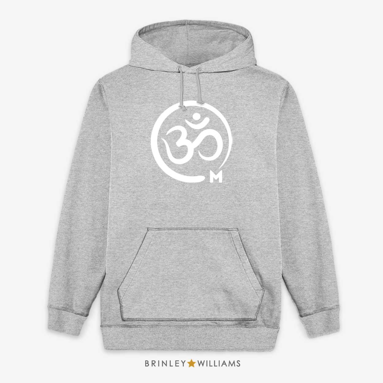 Om Symbol Unisex Yoga Hoodie - Heather Grey