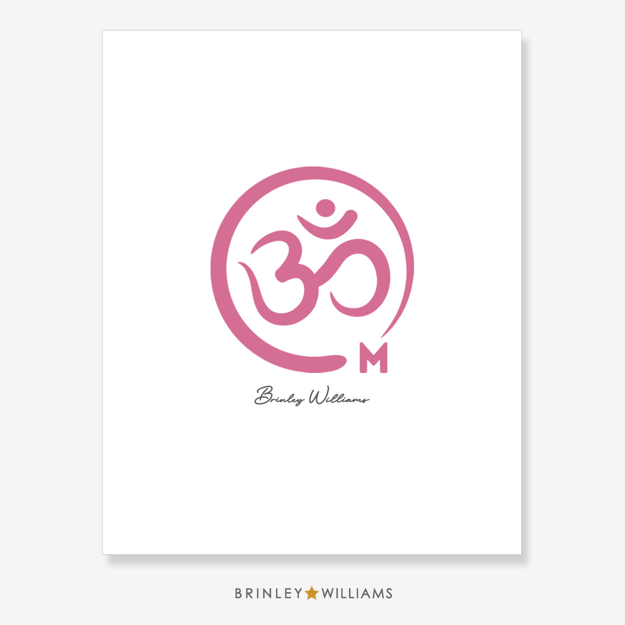 Om Symbol Wall Art Poster - Yellow