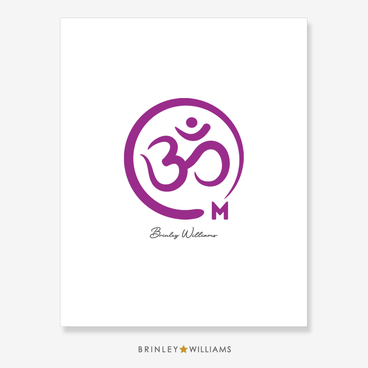Om Symbol Wall Art Poster - Pink